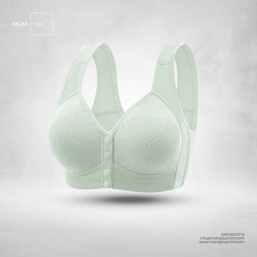 FloralFeed Nursing Bra Padded Mint