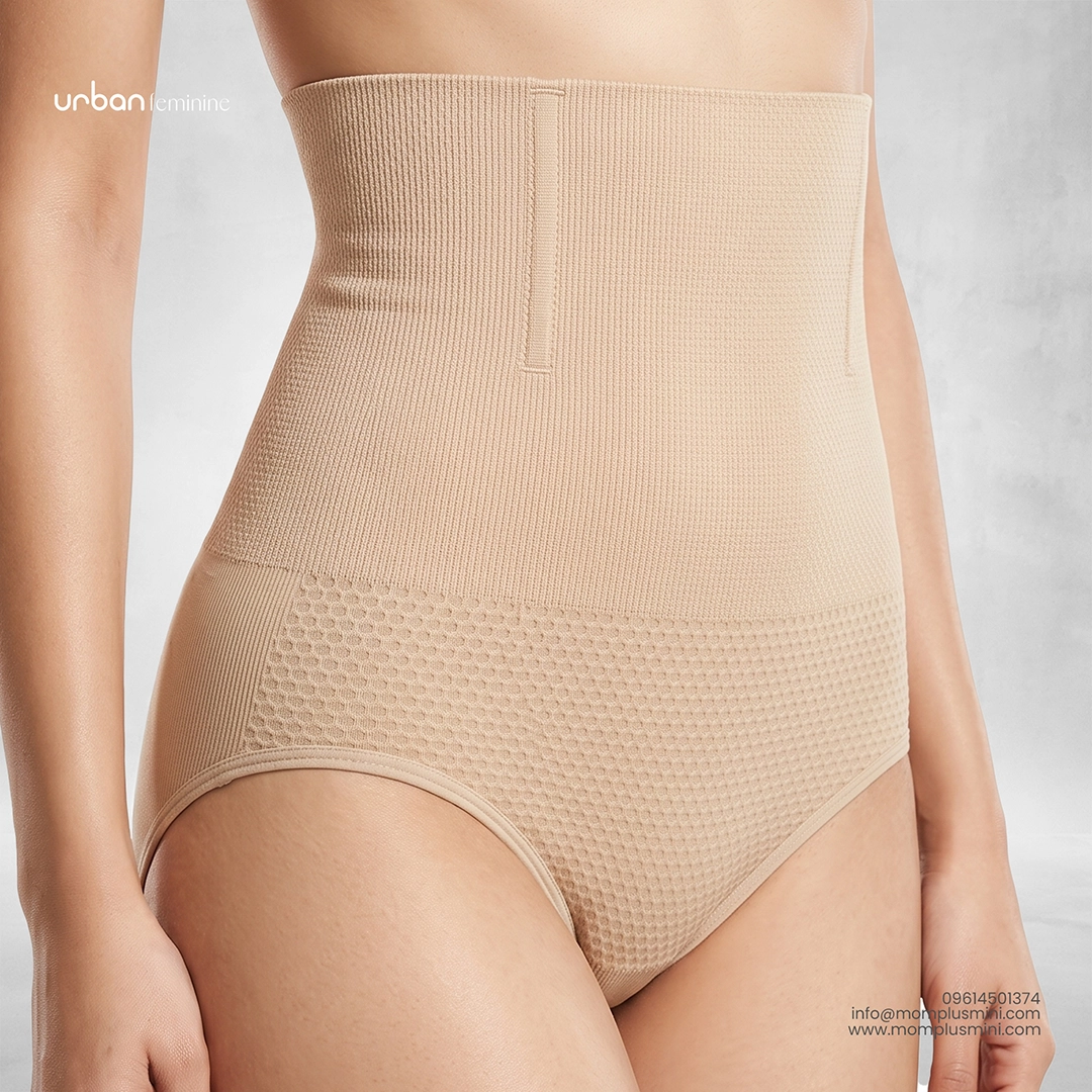 High-Waist Contour Panties Beige